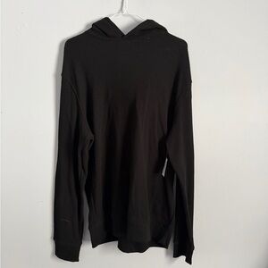 Old Navy Men's Black Long Sleeve Hooded Tee